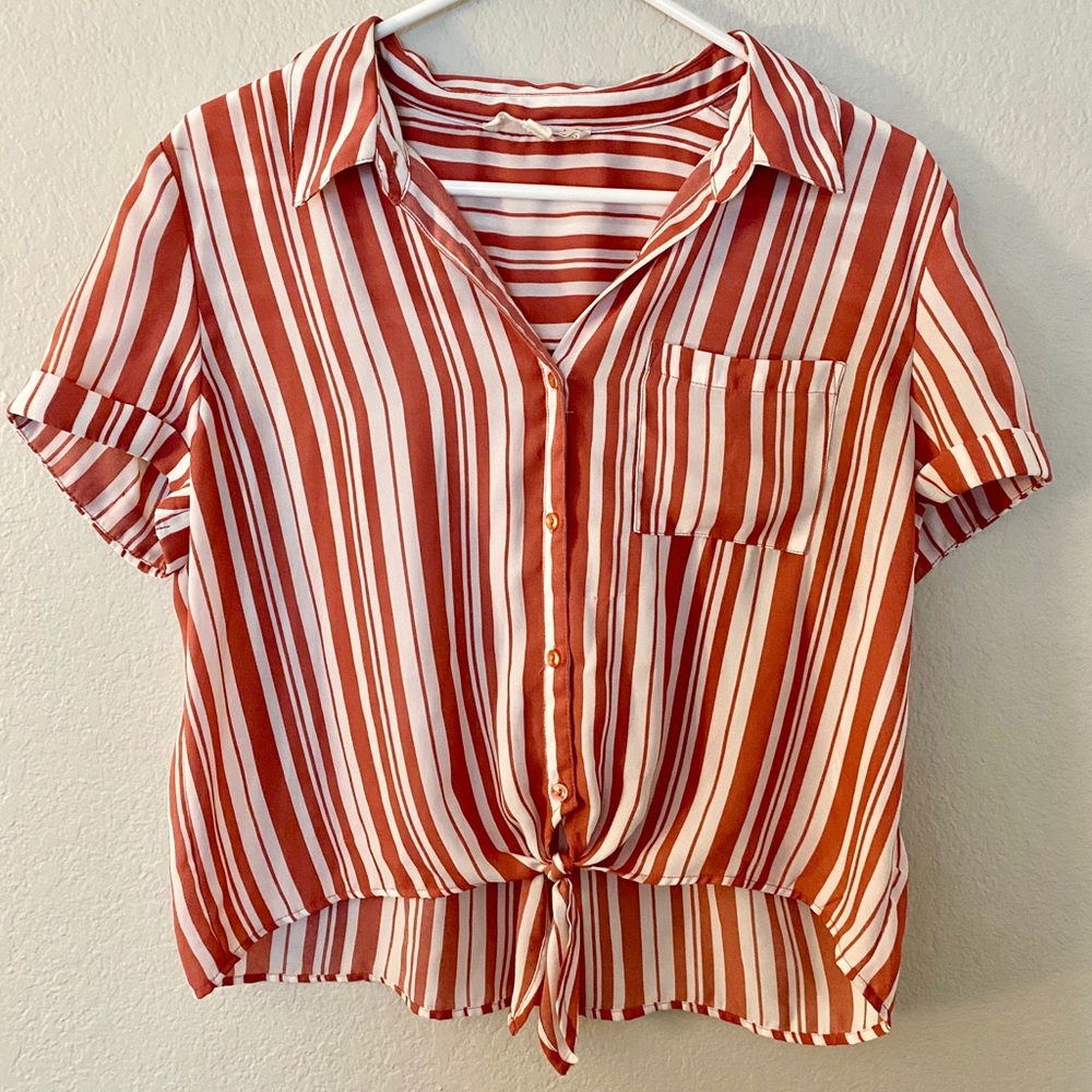 Hippie Rose Button Up Top